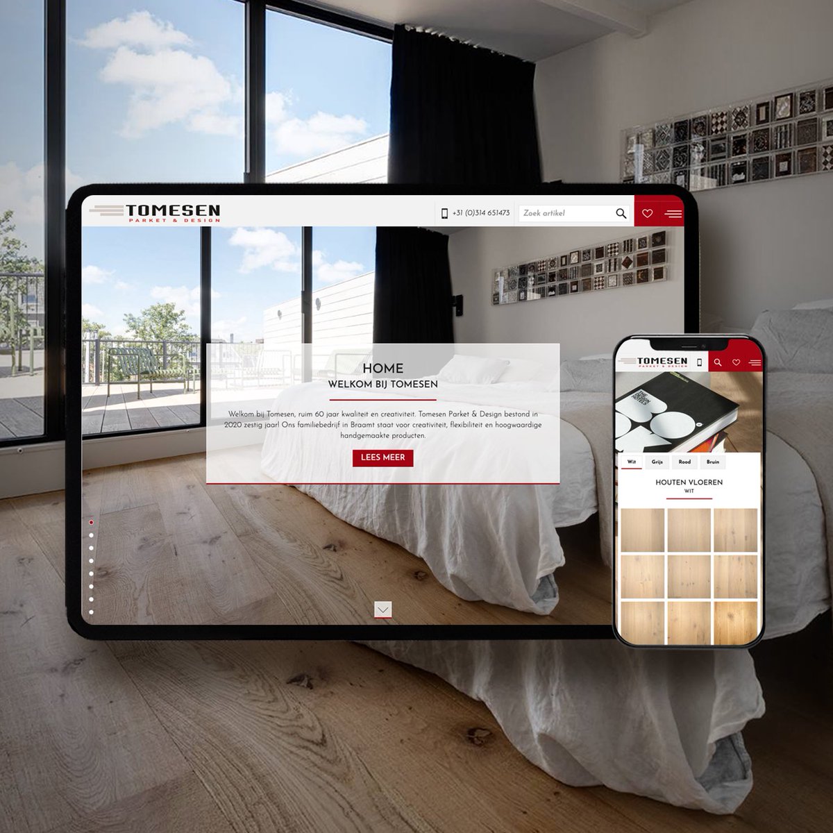 Nieuwe website voor <a href="/TomesenParket/">Tomesen Parket</a> &amp; Design￼🎉 Het familiebedrijf in Braamt staat voor creativiteit, flexibiliteit en hoogwaardige handgemaakte producten.

Kijk snel op: tomesen.nl