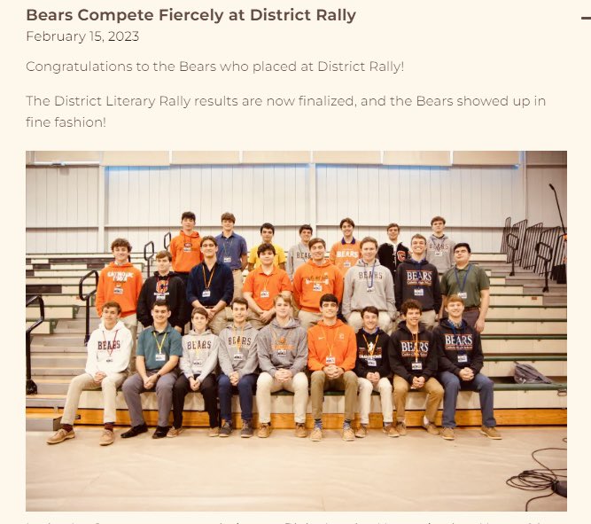 valerie_mayhall's tweet photo. Congrats, @VanMayhall, & to all of these young men who will represent Catholic High School at State Rally on March 4th!
π
Way to Geaux, Bears!
π»ππ»ππ»
#catholichigh
#catholichighschool
#chsbr https://t.co/95tUNmPIUj