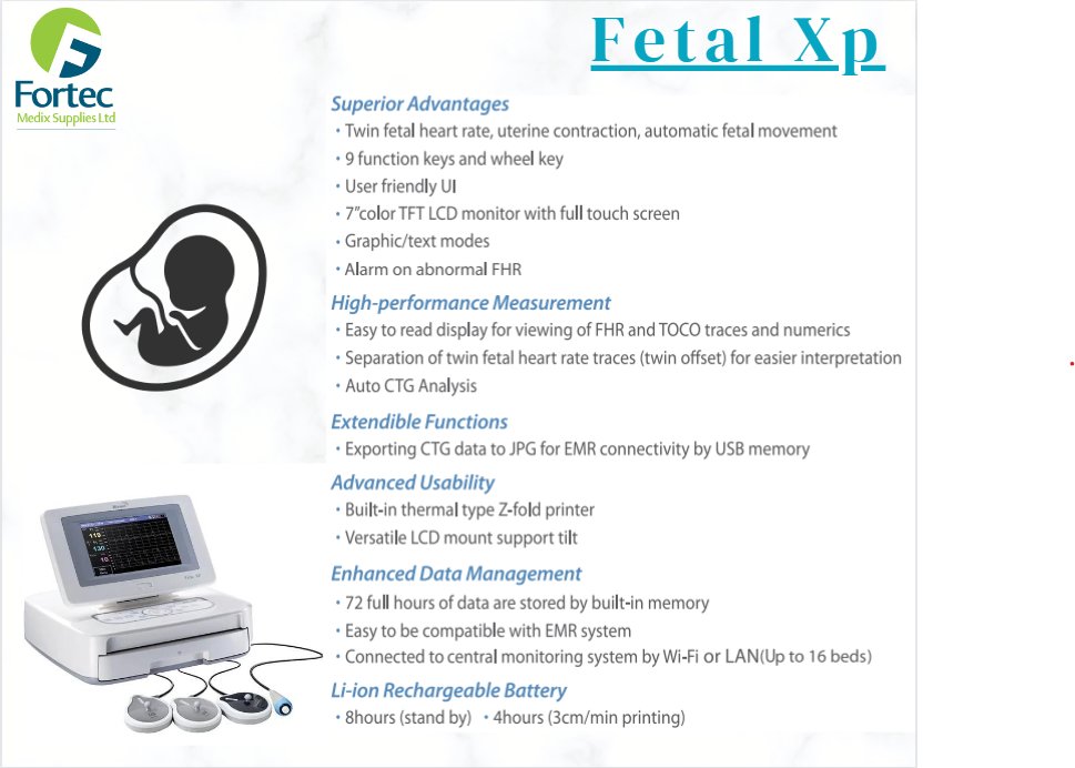 FortecMedix's tweet photo. The FETAL XP features speak for themselves.
Become part of the Fortec family and we assure you that we will not disappoint you.
Become part of the ' Extreme Quality in Every Dimension' Family!
Contact us for orders.
#fortec #forteccares #fetalmonitor #fetalxp #fetal #ultrasound https://t.co/TKRFIkHOpB