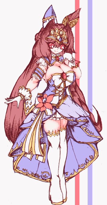 髪下ろしスカーレットすき
(ニュイ・エトワレ色替え)
#ウマ娘 
#ダイワスカーレット 