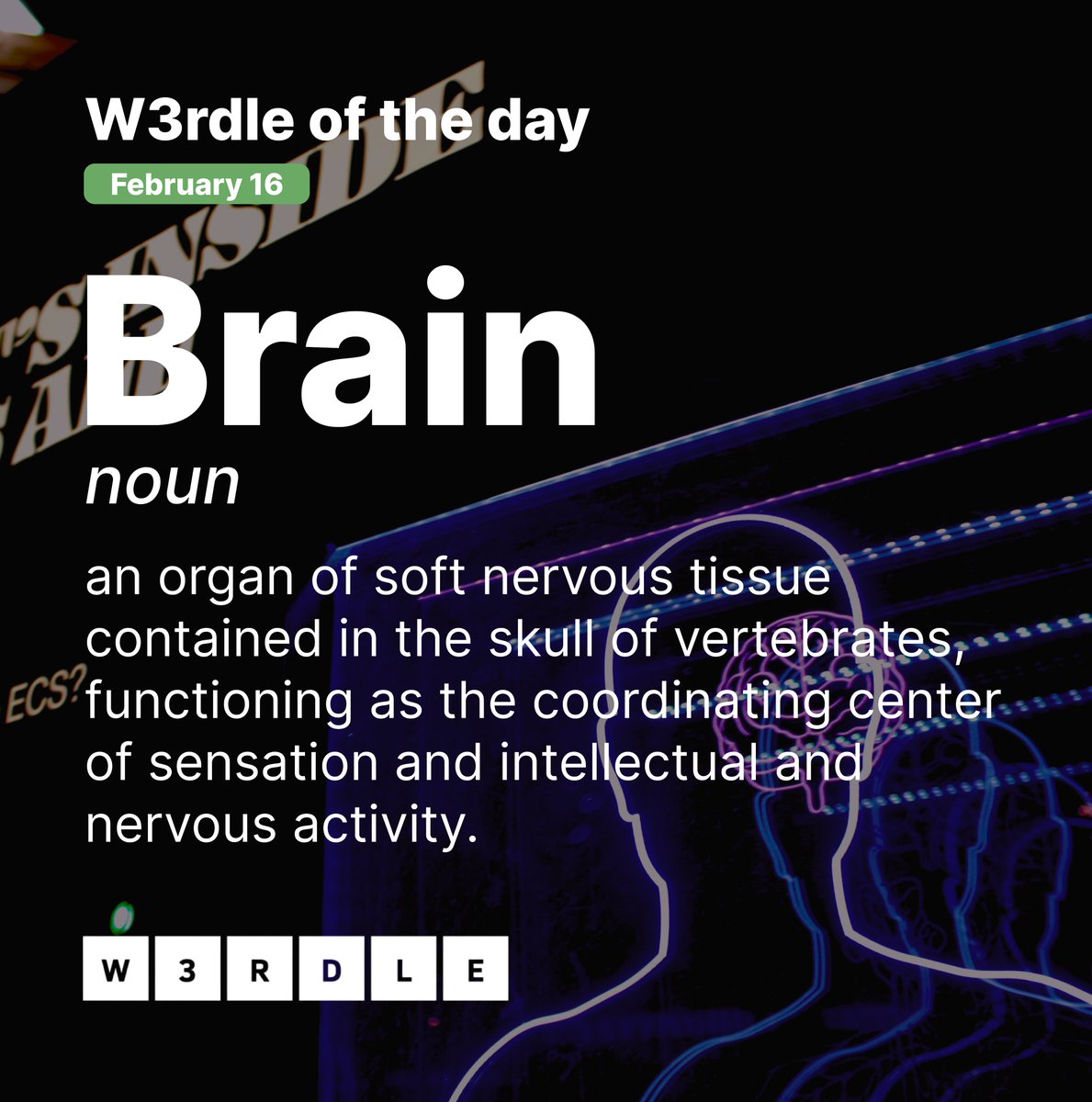 #W3rdle W3rd of the day! 💚

Always prioritize your mental health! 🧠

Reminder to those who have access to our whitelist to visit w3rdle.com to mint. 💚

#NFT #DigitalCollectible #W3rdle #NFTCommunity