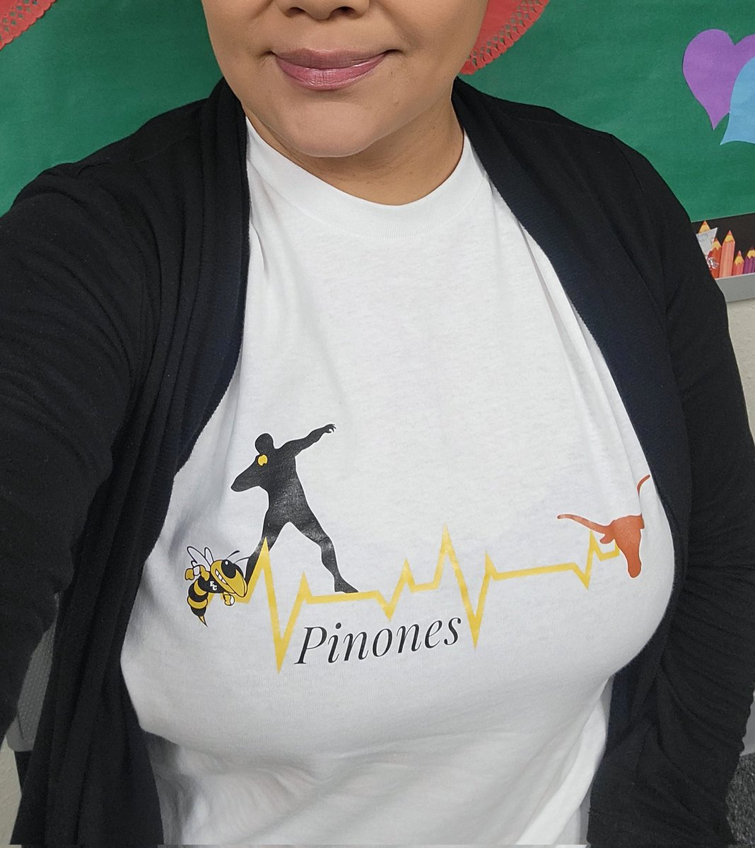 Today is the day. Last first high school track meet 😢Dragon relays here comes TeamPinones, Big Thank you Honey B Designs for always putting my ideas on a shirt.  #TeamPinones #Shotputmom #HornetStrong #HookEm #70feet