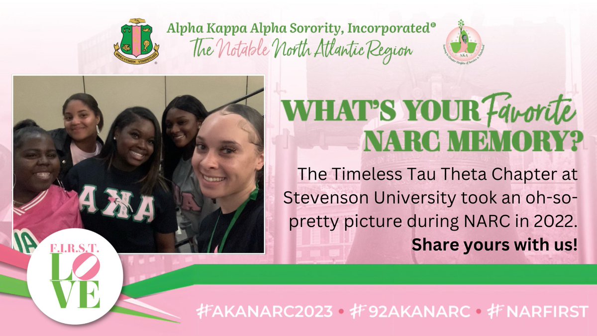 In the spirit of Throwback Thursday, we’re strolling through the past, thinking of our favorite memories from a North Atlantic Regional Conference? Share yours with us! #AKANARC2023 #92AKANARC #NARFIRST