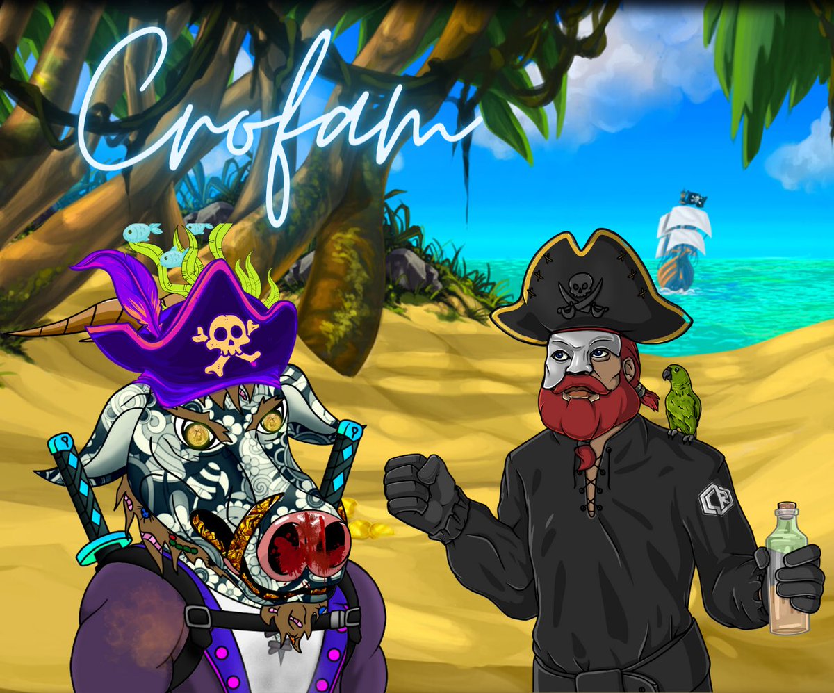 🎉Collab Giveaway #crofam
🏴‍☠️Quarter Masters &amp; Crazy Crossbreeds are minting now on #cronos
 
🎁Win a #CRO nft
1x QM nft
1x #Crossbreed nft

To enter:
1️⃣Follow @CrossbreedsNFT &amp; @CroSwapOfficial 
2️⃣❤️ &amp; 🔄
3️⃣Tag 1+ friend

🍀72hrs | Good Luck #FFTB $GOAT $CROS