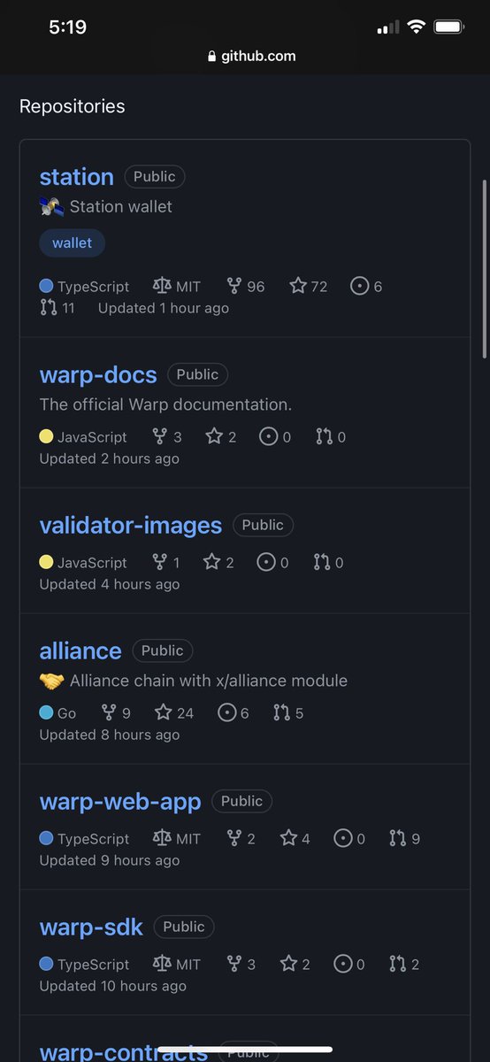 nach0don's tweet photo. 🚨 $LUNA GitHub observations from a fren: 

“I’m watching the Terra Github today, and every single hour another piece of software is updated!

The speed of Development is faster than any project I’ve ever laid eyes on. 👀 “

🤯 https://t.co/VwtlJgOgxS