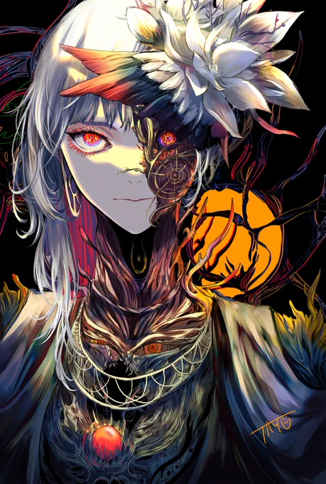 植物と人体の寄生が好きです。ダークで退廃的なイラストも描きます。タグ企画 #一次創作絵師拡散フェス03 に参加します 