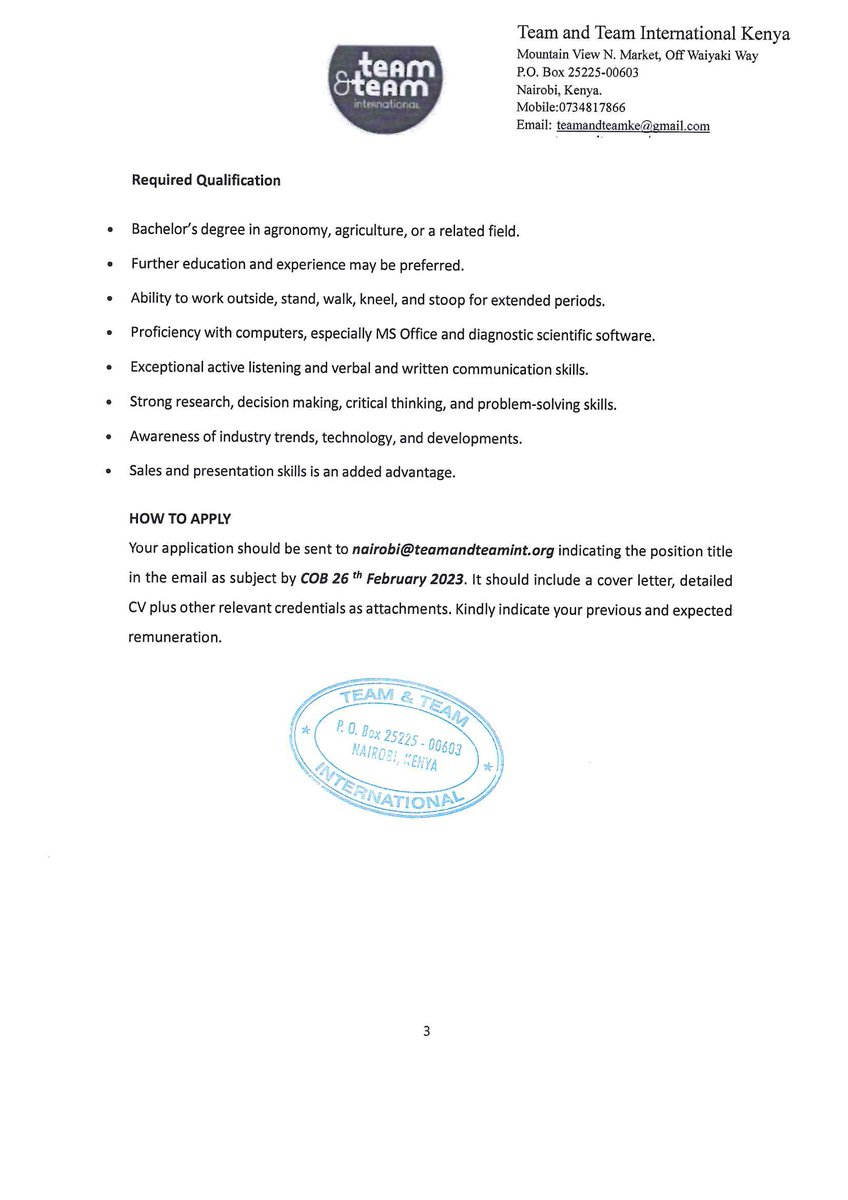 Team and Team International Kenya tweet media