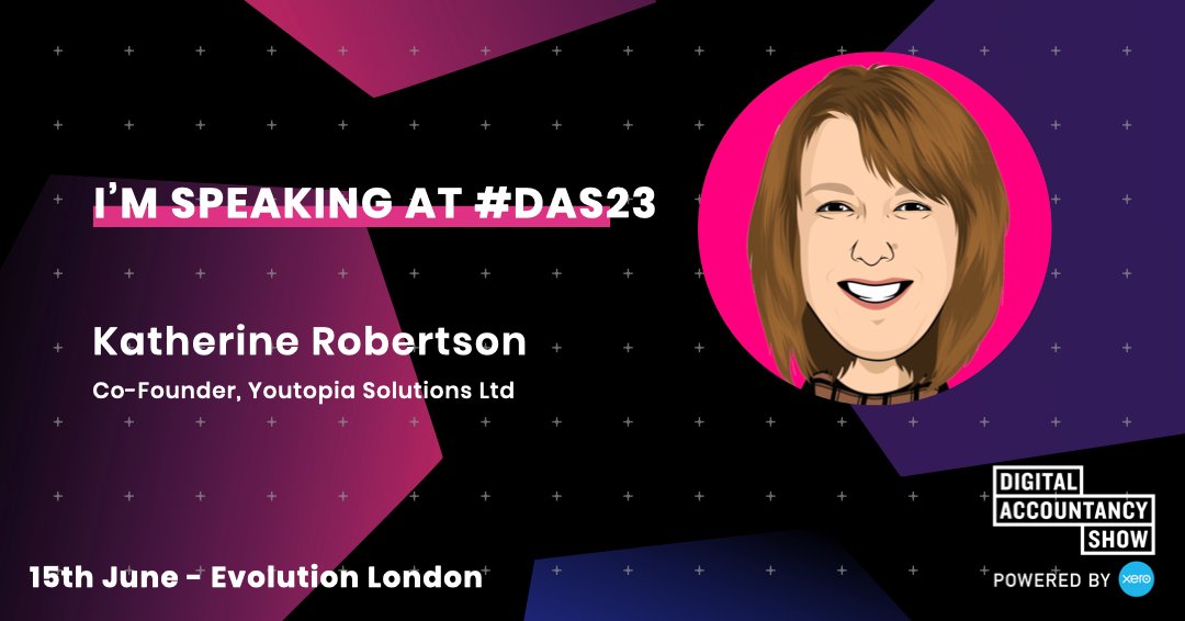HelloYoutopia's tweet photo. #DAS23

We are really excited to have @katty_ml speaking at the @ShowAccountancy on 15th June!

She will be joined by a curated line-up of 90+ thought-leaders, subject-matter experts, and accountants &amp; bookkeepers that come together to share their secrets. https://t.co/BSEv14ntNQ
