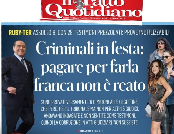 anfo13's tweet image. #Errore? 
Un pdc puttaniere super ricco  è assolto  per un cavillo giuridico...
Con le stesse accuse un  delinquente povero sarebbe  finito in galera per anni.😡
