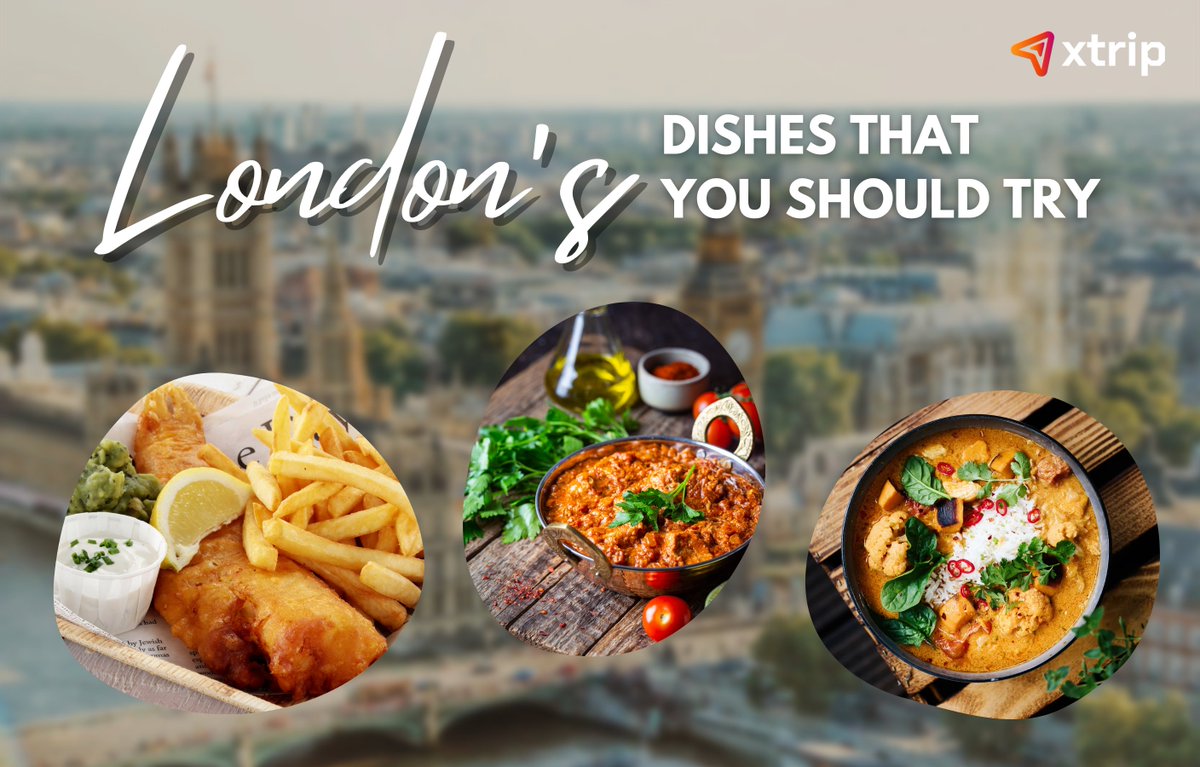 xtrip_travel's tweet photo. #xtrip #traveltips
#Fishandchips can be the top dish that #Londoners will recommend you. But don't forget to try #curry as well, as London has a thriving South Asian community, and the city is known for its delicious curries, including chicken tikka masala and vindaloo. https://t.co/GWVXRjzSxf