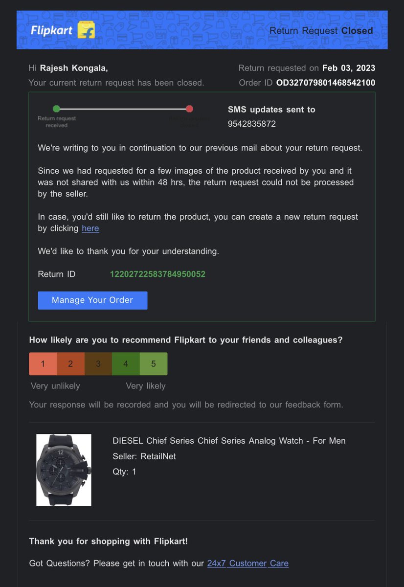 TechNehemiah's tweet photo. #flipkartscam @Flipkart Trying Their Best To Not Give My Refund
I’ve Tried So Many Times Not Return The Product From Flipkart App Within 48hrs But They’ve Rejected Every Single Time
Then Decided To Approach From Twitter, After All The Investigation Done They’re Escaping Like This https://t.co/jS4XHoQoz4