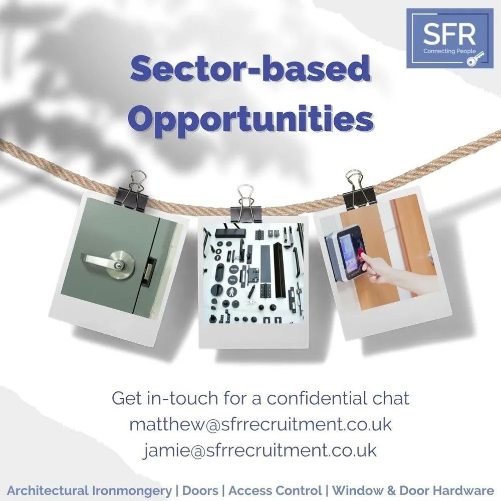 SolutionsSfr's tweet photo. Considering a new challenge?
🔹 We have a range of opportuntities
https://t.co/4huDCApjia
Architectural Ironmongery | Internal & External Doors | Access Control | Window & Door Hardware
🔑🚪🔓
#career #doors #doorhardware #ironmongery #accesscontrol #automatics https://t.co/uRi4o883LW