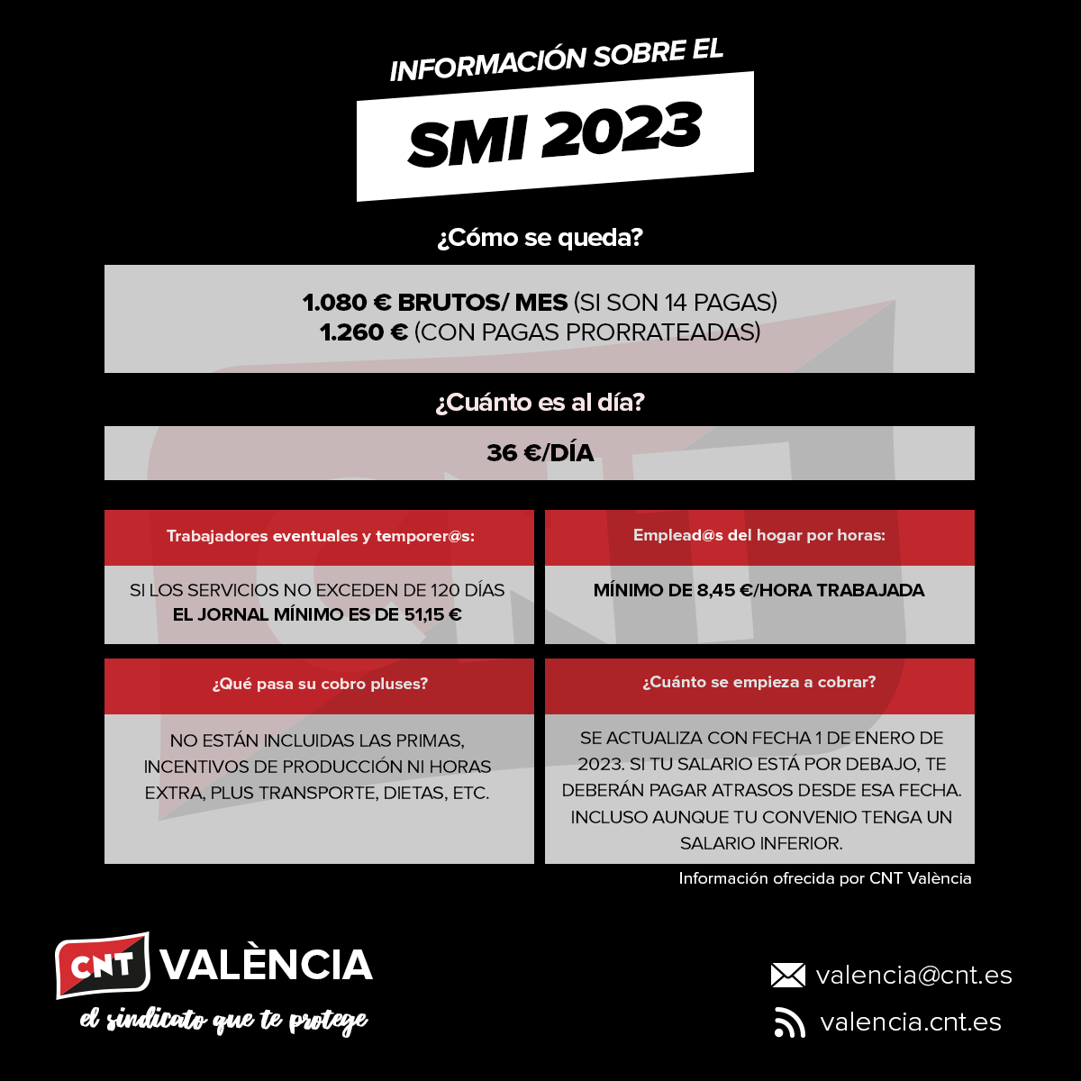 antonioruiz_vlc's tweet image. ¿Cómo se queda el #SMI desde el 1 de enero de 2023? En esta infografía aparece todo lo que necesitas saber ⬇️

‼️ Lo más IMPORTANTE: #QueNoTeEngañen con el plus de transporte, dietas, incentivos, etc. 🤓⚖️