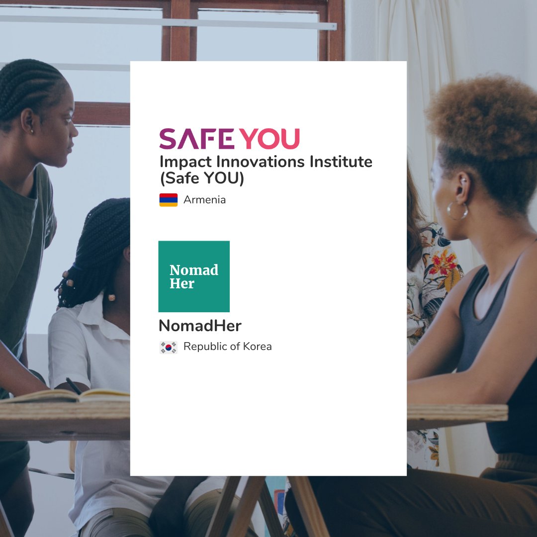 UNWTOAcademy's tweet photo. 🏆#Awake #Tourism Challenge

Meet the winners of the category 🏄‍♀️🤵‍♀️👩‍🎓"Women empowerment":

⭐️#SafeYou for preventing violence against women &amp; girls based on Artificial Intelligence
⭐️@NomadHer for creating a safe community for female travelers 

 https://t.co/G4WgflM0qt https://t.co/mK5ZiqgqGn