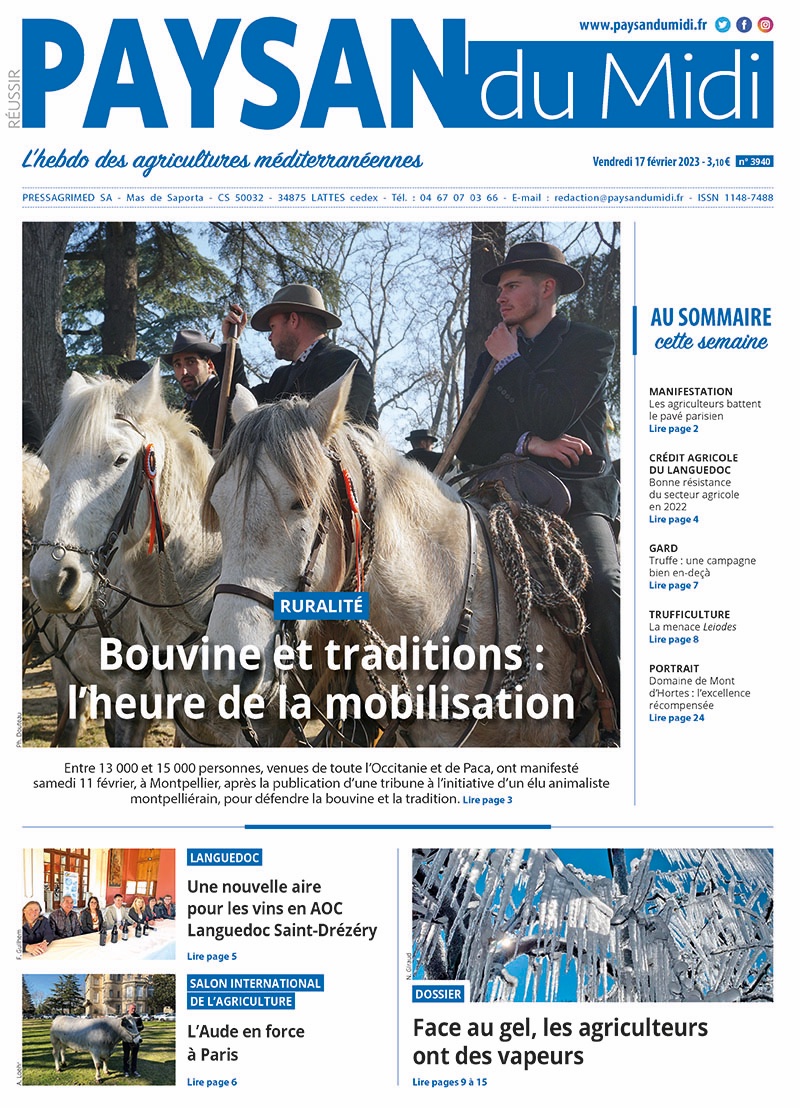 🗞️Demain : retour sur la mobilisation du #11fevrier à #Montpellier #bouvine - ❄️Dossier #gel : comment mieux lutter ? - 🧑‍🌾 Les agri se préparent pour le <a href="/Salondelagri/">Salon International de l'Agriculture</a> - Nouvelle aire pour Saint-Drézéry - #truffe : - de 2t dans le #gard - 📸Prix d'excellence pour Roch Anglade 🥇