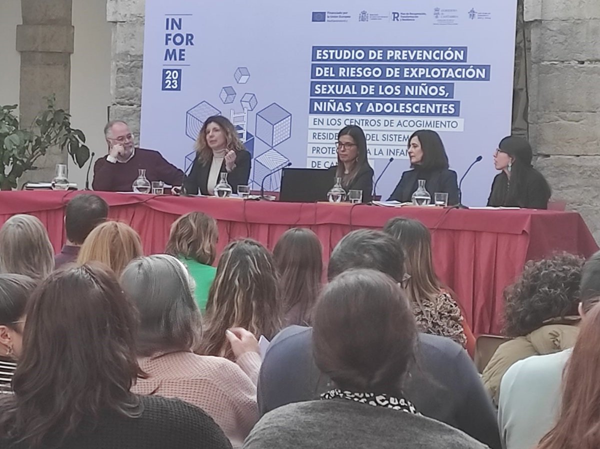 Y, tras presentar el informe sobre prevención de la explotación sexual en los centros de acogimiento residencial, toca empezar a trabajar en las propuestas de actuación. 
Felicidades a <a href="/cantabriaes/">Gobierno Cantabria</a> por su confianza en la evidencia, por su rigor y por su protección de la infancia.