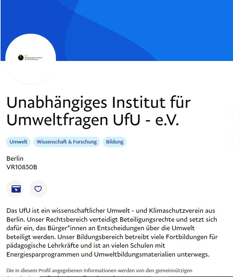 UfUberlin's tweet photo. Auch Wissenschaft ist auf Spenden angewiesen!

Das UfU ist bei #PayPal gemeinnützig anerkannt. 
Damit könnt ihr, bei euren normalen Bezahlvorgängen mit PayPal einen Euro an uns zu spenden.

Vergebt uns einfach das Herz ❤ für eure Lieblingsorganisation.
https://t.co/WVJw4rOsq1 https://t.co/yM5k8gcYr5