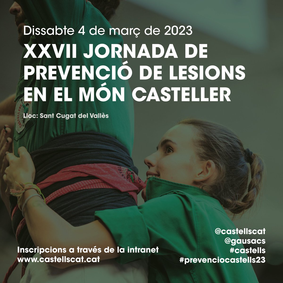La recerca per millorar la seguretat obrirà la jornada de prevenció de lesions en el món casteller.

La 27a edició de les jornades tindrà lloc el 4 de març a Sant Cugat del Vallès i inclourà tallers de seguretat i de gestió de caigudes i lesions 👇

castellscat.cat/ca/noticia/300…