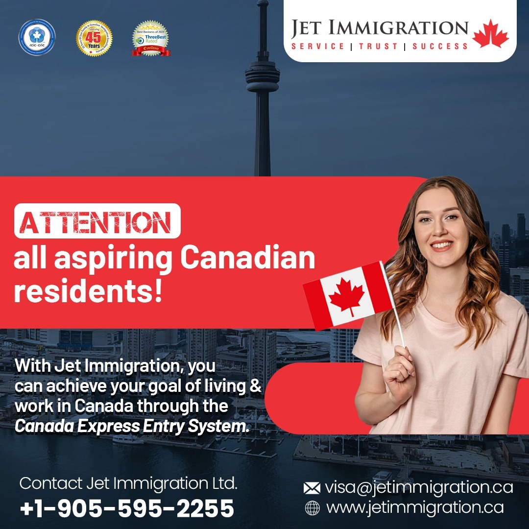 MONITPALSONI's tweet photo. Looking to live and work in Canada?
https://t.co/RhxxKTUOdC can help you achieve your goal of Canadian residency through the Canada Express Entry System.
Whether you're a skilled worker or a businessman.
Call us: +1-905-595-2255
#JetImmigration #CanadaExpressEntry #SkilledWorkers https://t.co/Hxmd7wg8Yy