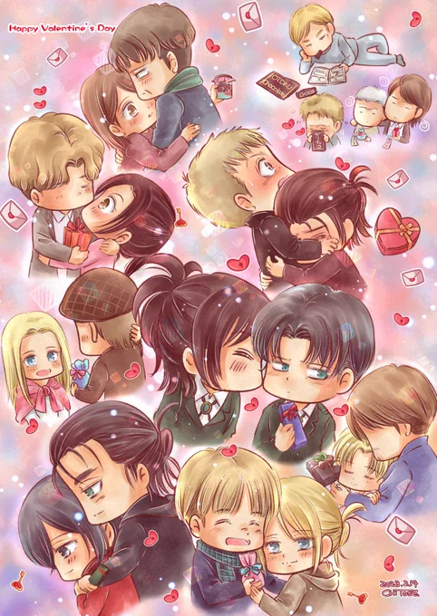 #進撃の巨人 #shingeki #ValentinesDay #イラスト  それぞれのバレンタイン 