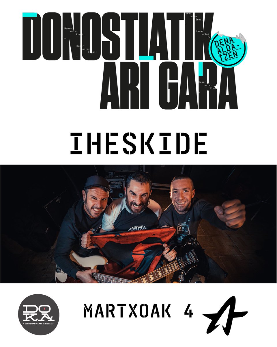 MARTXOAK 4 // IHESKIDE
Platero eta Herria tabernetan sarrerak, bestela jarri gurekin harremanetan!🫰❤️‍🔥