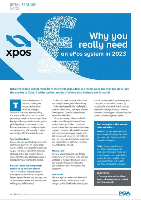 XposSolutions's tweet image. This month's @ThePGA Monthly magazine is packed full of great features - inspiring article featuring @pennock20 and great tips from @ashley_dart on his PGA journey. Don't miss our own piece on why you REALLY need an ePos this year! #Retail #golfbusiness
bit.ly/3S4RSxJ