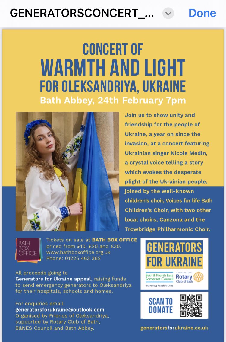 This will be a magical evening and provide practical, financial support for Ukraine so get your tickets now! Please spread the word so we fill the Abbey @bathboxoffice @VisitBath @richardwyatt @TheBathMagazine @TheBathLandlady @bathlive @bathabbey @BathRefugees @Bathfestivals