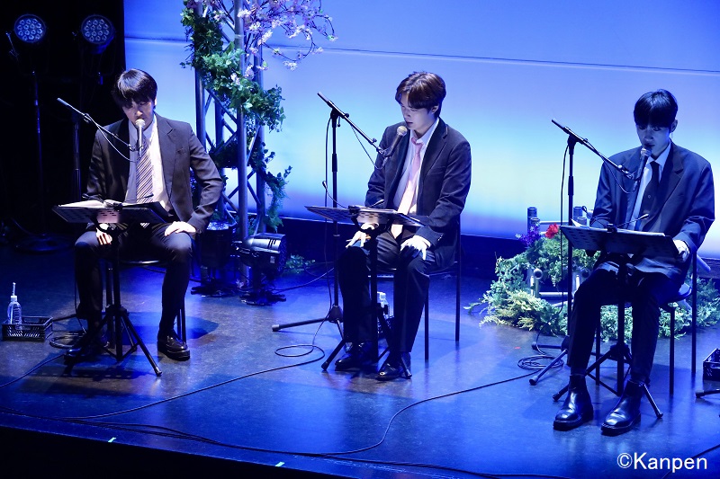 _Kanpen's tweet photo. 【朗読劇『Blue Love Theater』】①

本日16日のみ韓国キャスト出演
日本語はネイティブレベル！
滑らかで表現力豊かに楽しませてくれます
★19時回当日券あり
詳細⇒ https://t.co/f8U71MGEwC

#KIMMYUNGSOO（#SONGFOREST）
#キム・ヨンソク（元 #CROSSGENE）
#キム・ワンチョル（元 #Apeace）
#Bラブ https://t.co/aZ40hRByGV