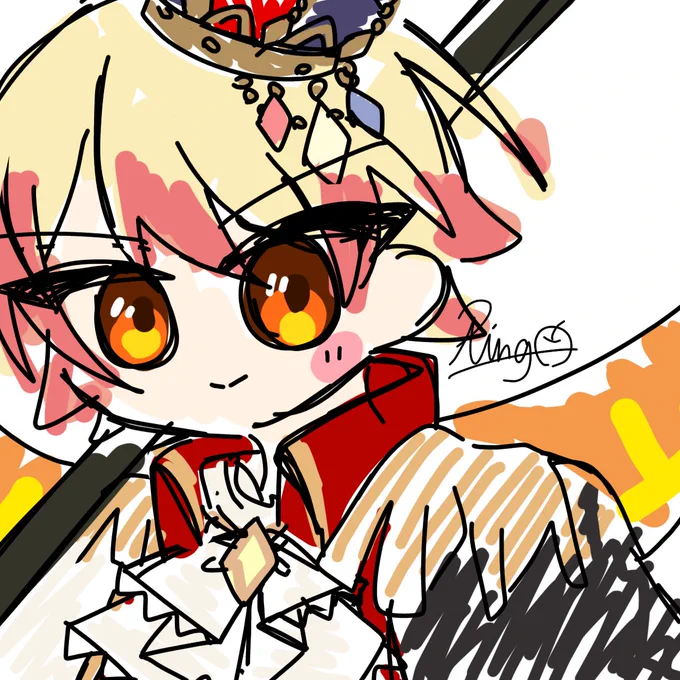 下描きも置いちゃお 