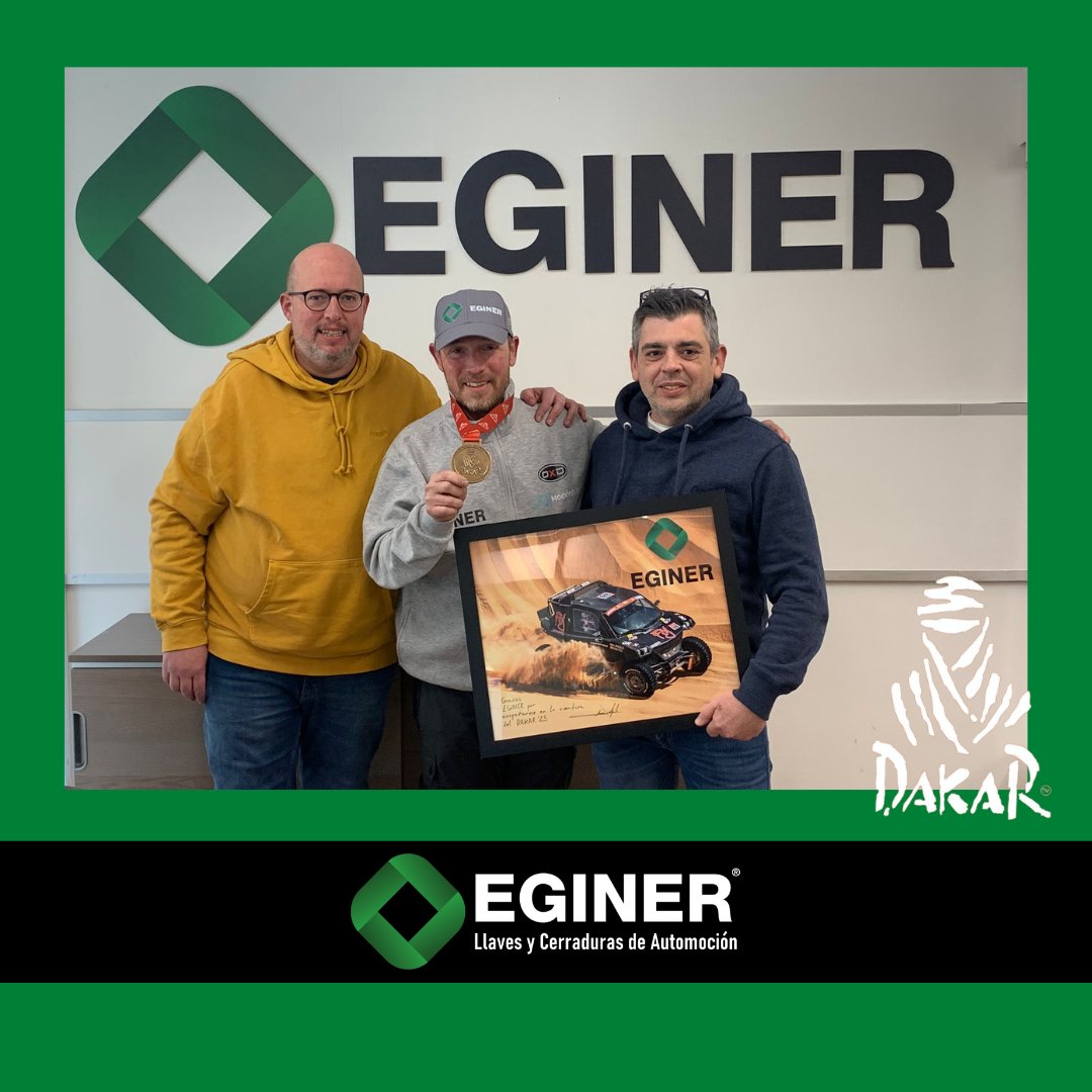 EGINERSL's tweet image. ✅Buenos días, ayer tuvimos la visita en nuestras instalaciones de @Angulo_codriver 

Nos dejó un presente de su paso por el @dakar  2023 como copiloto del equipo @FojMotorsport con el ORYX T3 del constructor @ASMmotorsport 

Gracias Antonio por llevarnos contigo en tu sueño.