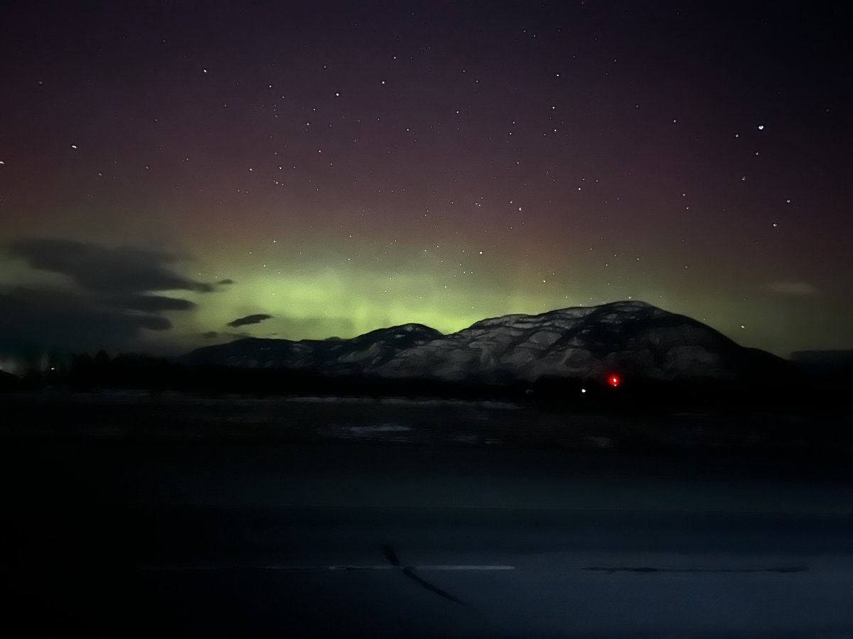 #northernlights over Columbia Falls MT this morning 
#February2023