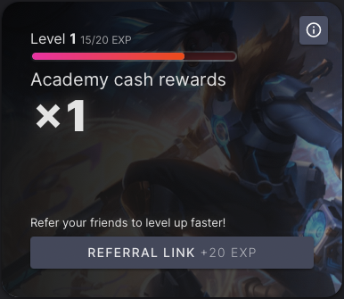 challengerprogg's tweet photo. You can rank up in @challengerprogg ACADEMY to get bigger rewards after each challenge! Get XP just for playing or inviting your friends. 👉 https://t.co/EIqC0Isx7R #valorant #LeagueOfLegends https://t.co/27z1zi6SV2