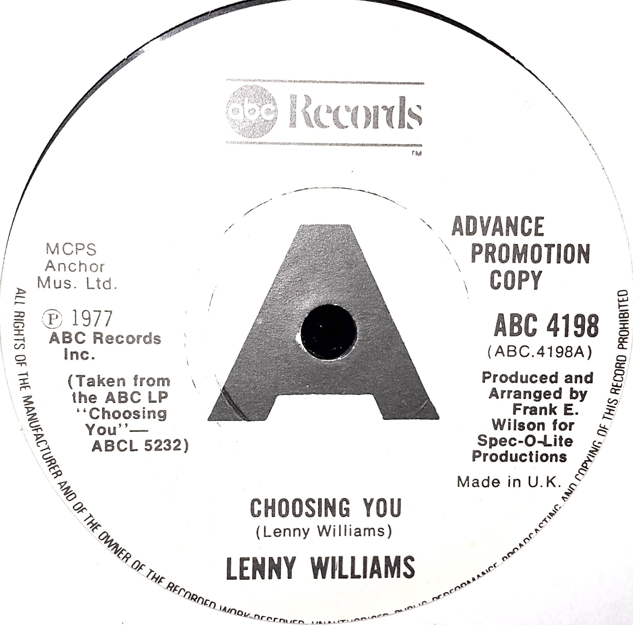 Happy Birthday to Lenny Williams. 
