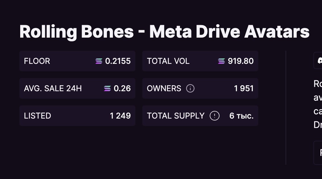 MetaAntares's tweet photo. GM MetaDrivers!🚘

Only 12 hours passed since the end of the Rolling Bones Freemint event...That's fcking awesome! 

Some stats: 

1951 owners 
919 $SOL volume 
26% unique holders 

Keep in touch, more news to come! https://t.co/F0H56u3cVd