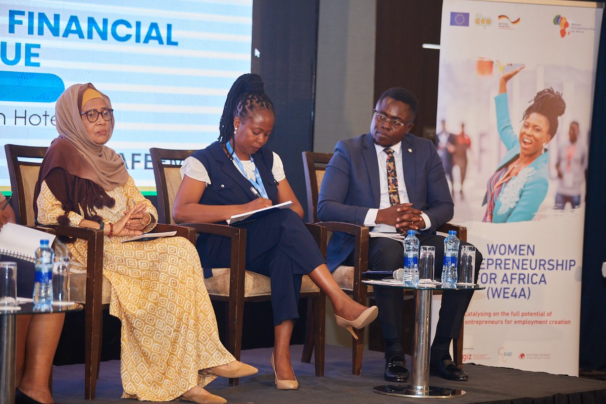 TWCC Member,Ms.Fatuma Riyami presenting women entrepreneurs on the session, she emphasize women to seek seed capital/funds through family and friends to build and grow their business.
#WEE #WEA #Acess2Finance 
<a href="/giz_gmbh/">GIZ</a> <a href="/mofURT/">Ministry of Finance Tanzania</a> <a href="/TradeMarkAfrica/">TradeMark Africa</a> <a href="/UNCDF/">UN Capital Development Fund</a> <a href="/jumuiya/">East African Community</a> <a href="/AfCFTA/">AfCFTA Secretariat Official</a>