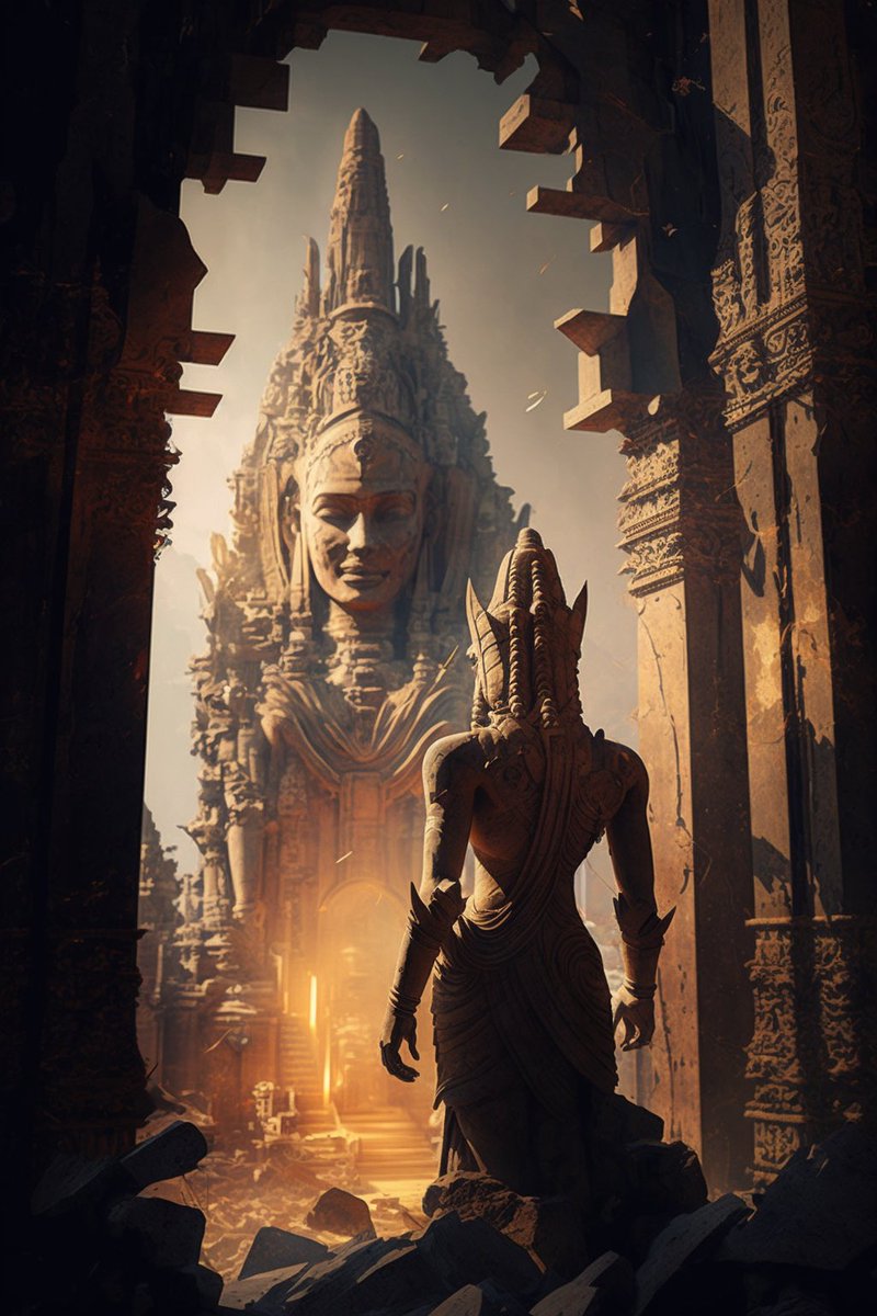 Cover submissions for #aiartweekly #21 are in 🥳 Theme was "ruins". From 55 pieces I picked 4 finalists for you to vote on. Now it's your turn to pick a winner 🏆 Vote in tweet poll below! 👇 Comments help with engagement 🙏❤️ Sponsored by @YoupiCamera  #aiartsociety #aiia #aiart