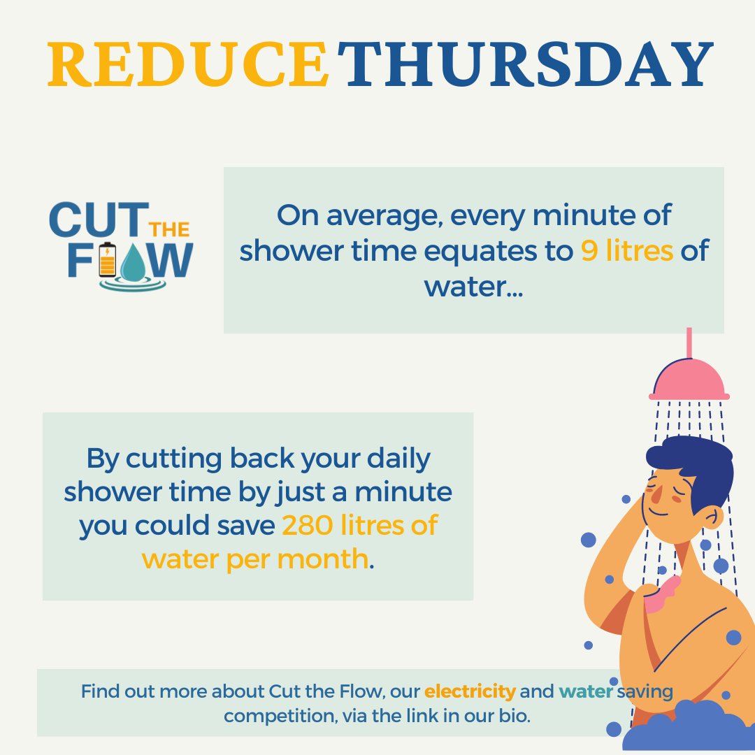 WarwickUniSust's tweet photo. Introducing our new weekly series. Every Thursday we will share some top tips on how to:
⚡save energy
💧 save water
🗑️reduce waste on campus.
Do you have a method that works well for you? Share your water-saving tips in the comments!
#CuttheFlow #ReduceThursday https://t.co/hn7US6PAyw