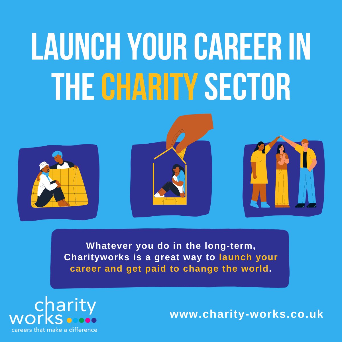 Charityworks is a 12-month talent programme where you will deliver a full-time paid job in a partner charity or housing association and have the opportunity to make a real social impact. 🤝
Applications will close at 1pm, 28 Feb 2023
Find more info and apply using our LinkTree 😊