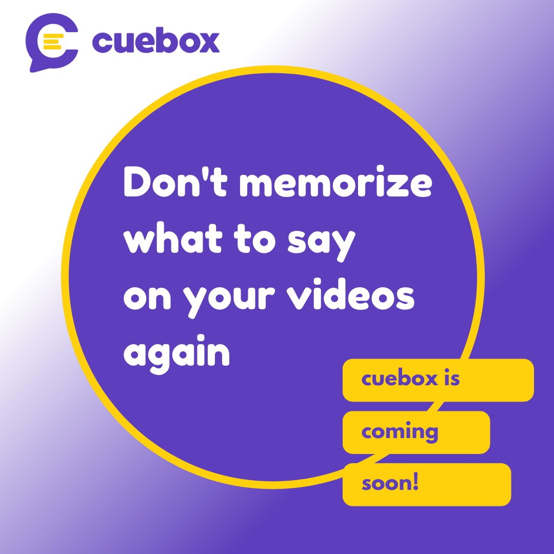 cueboxapp's tweet photo. Cuebox is a teleprompter app on your phone, so you never have to memorize what to say again π
#cuebox #cueboxapp #teleprompter #teleprompterapps #bestteleprompterapp #iosapps #videotips #contentcreatortips #socialmediatips https://t.co/TcGrZSej5m