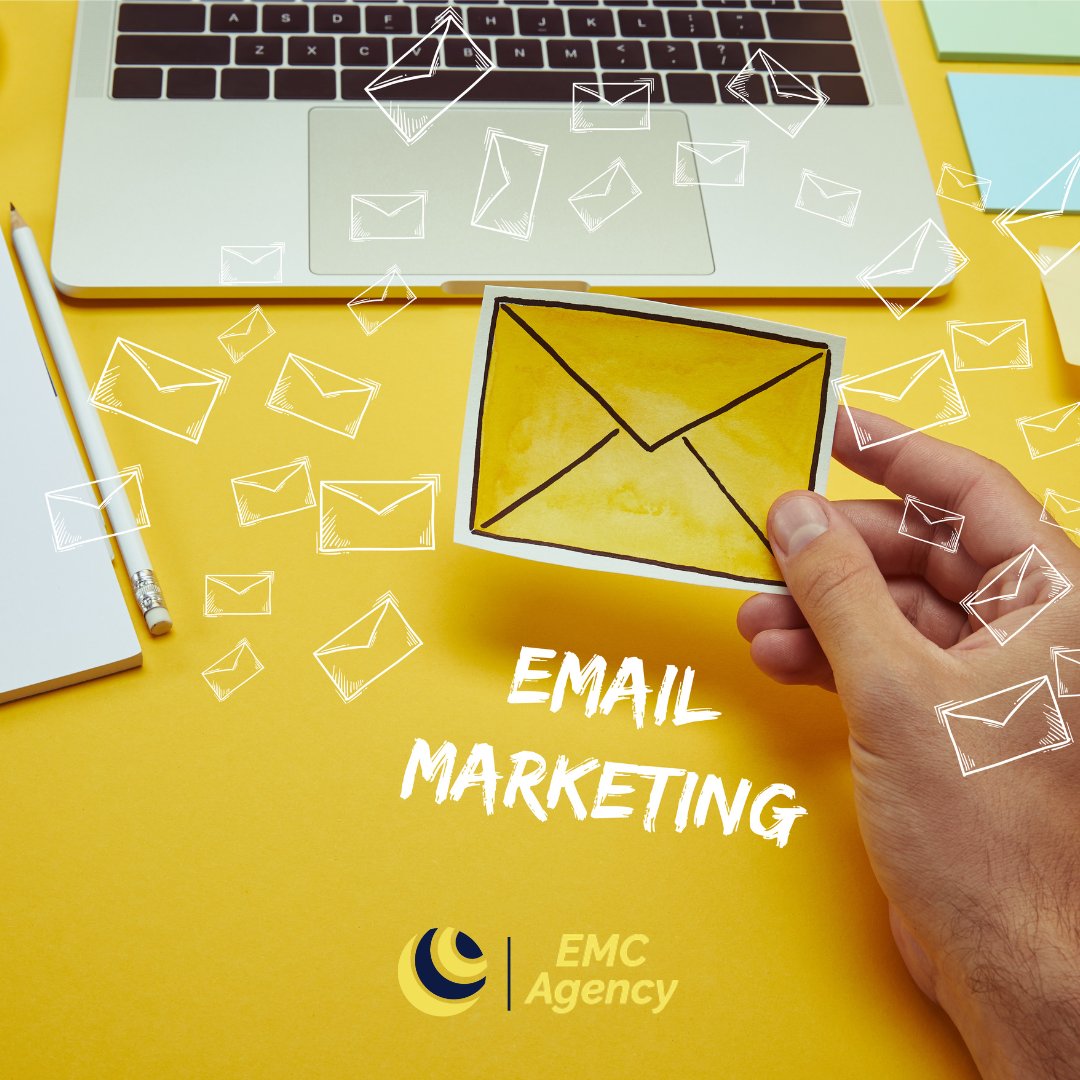 📧 Email marketing is a great way to reach &amp; engage with your target audience. An audience who have actively signed up to hear about your business. If you need help to start building your email list and sending targeted campaigns, contact us today! 👉 bit.ly/EMCAgency-Cont….