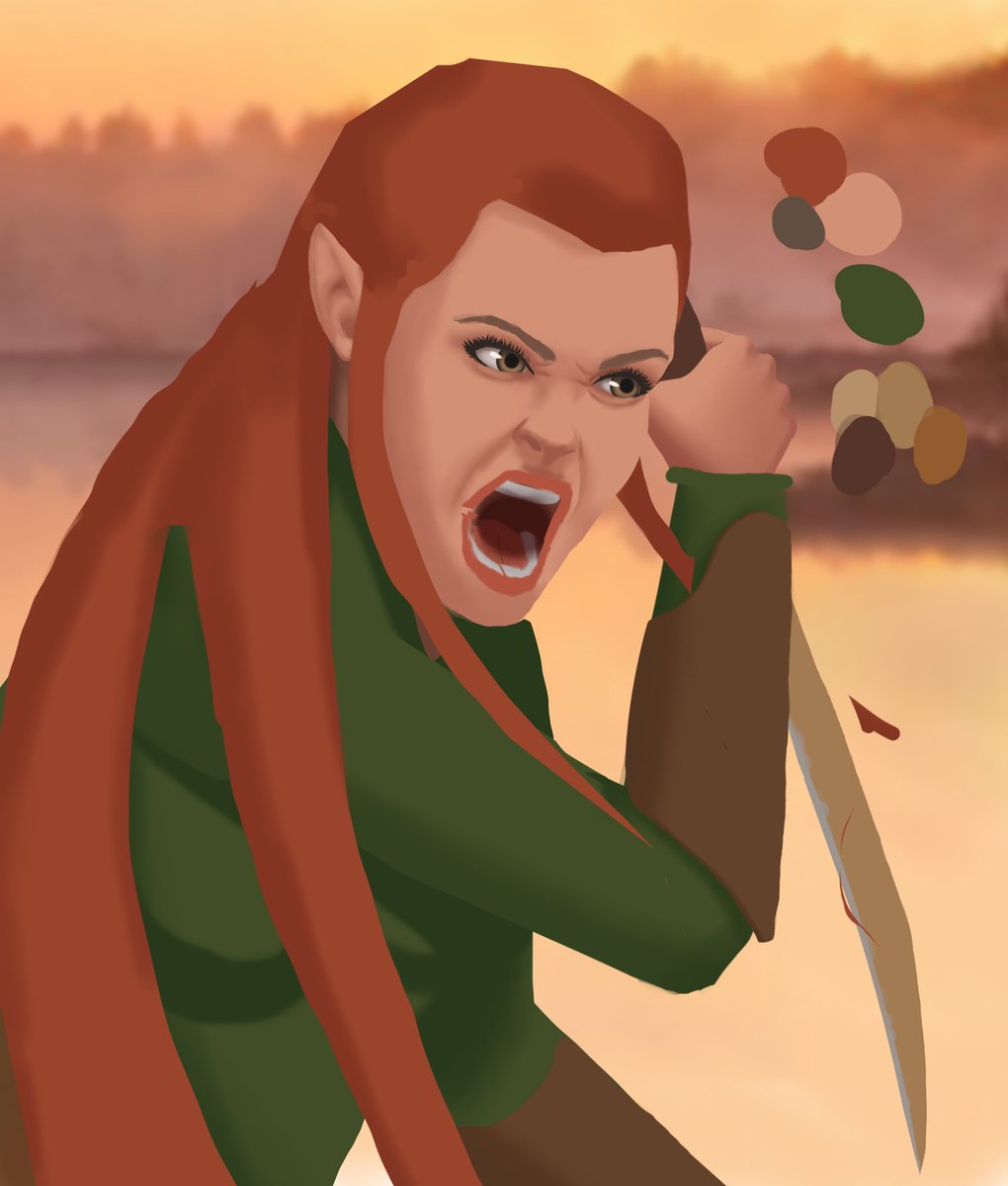 Oop. Tauriel #WIP. Love her. I sketched this out ages ago and just started working on it again. One day, I hope I’ll finish this!

#TheHobbit #LordOfTheRings #DigitalArt #Procreate