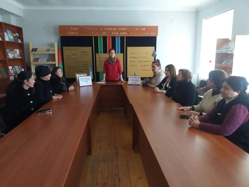 RmiSheki's tweet photo. Balakən şəhərində "Qadınlara qarşı zorakılığa yox-deyək" adlı tədbir keçirildi.
 Fevralın 15-də Balakən şəhər  2 saylı Diyarşünaslıq klubunda "Qadınlara qarşı zorakılığa yox- deyək" başlığı altında dəyirmi masa keçirilib.

#Balakənrayon
#qadınlaraqarşızorakılığason https://t.co/fQYqNSJw0a
