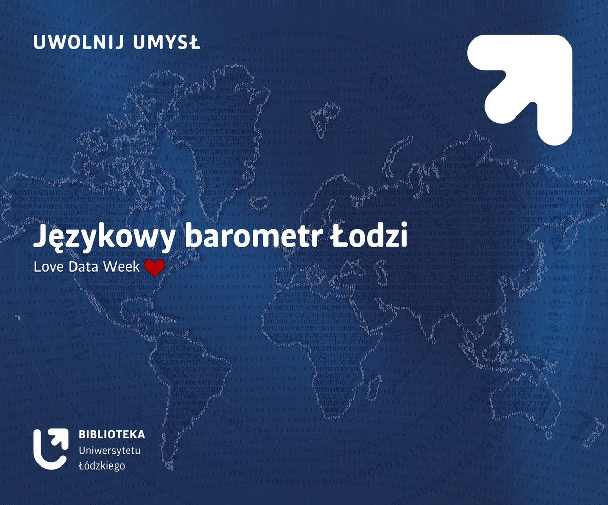 BibliotekaUL's tweet image. #LoveDataWeek2023 ❤️📊
W Repozytorium UŁ mamy również dane badawcze! 👌Polecamy dziś wyniki projektu &quot;Językowy barometr Łodzi&quot;.
Dane w RUŁ 👉 hdl.handle.net/11089/43511  
Wideo 👉 youtube.com/watch?v=gYG9a_…  
Strona 👉 jezykowybarometr.wixsite.com/lodz