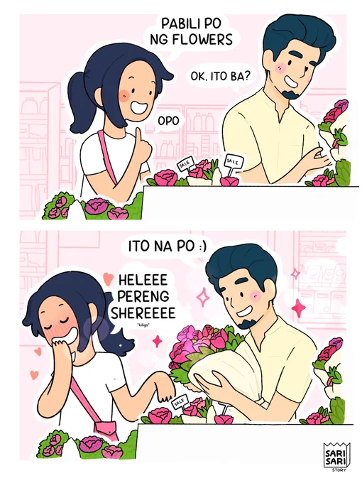 "Gusto ko den maexperience maabutan ng flowers kahit walang jowa" 