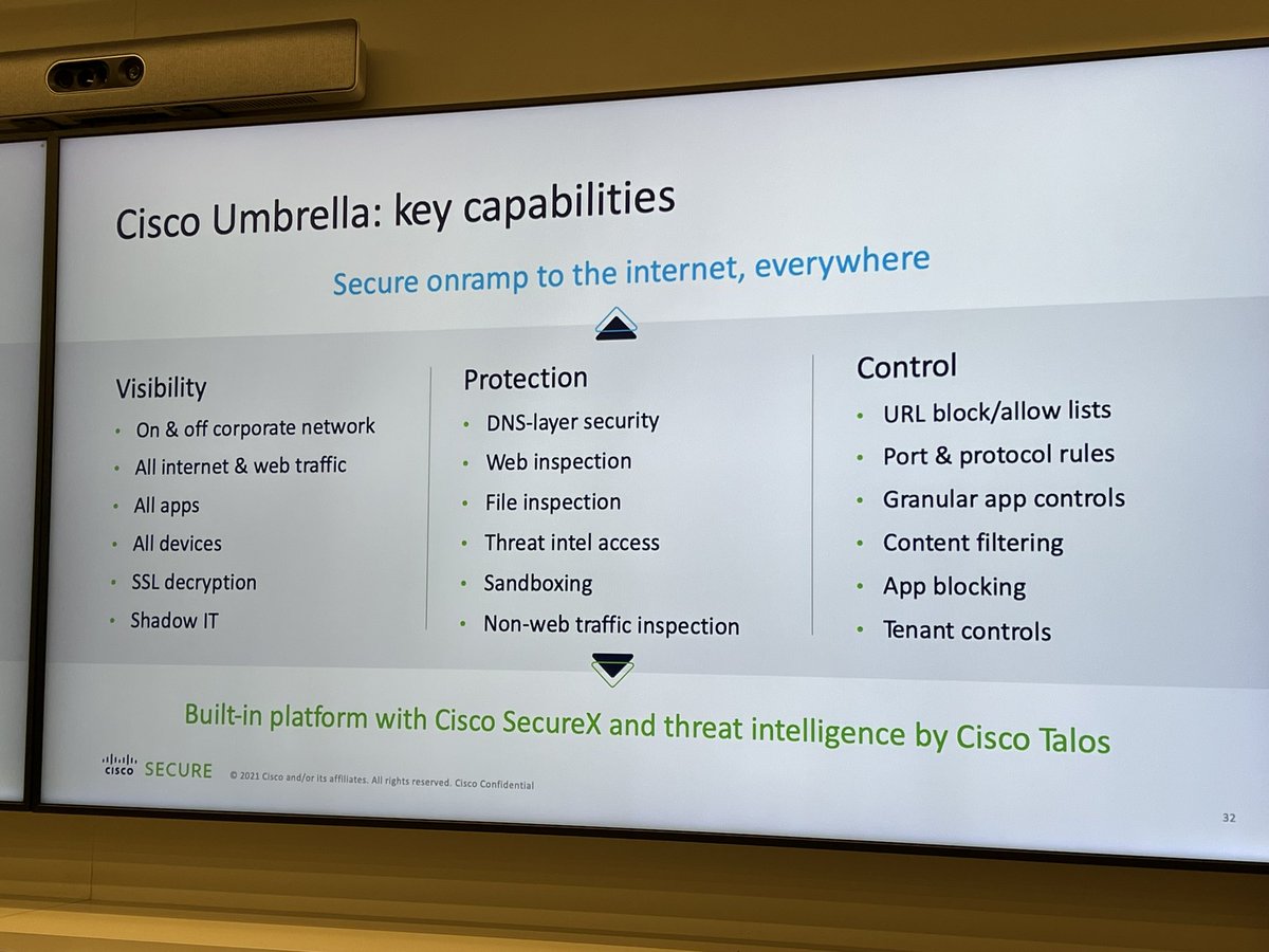 IngensNetworks's tweet image. #CiscoSecureX #CiscoTalos como las claves de #CiscoUmbrella para el control completo de amenazas y dar visibilidad y control total de nuestra insfraestructura incluyendo todo el #ShadowIT con ejemplo de SECURE REMOTE WORKER @cisco_spain @CiscoPartners