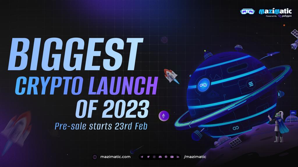 Mazimatic's tweet photo. Get ready; the #MaziMatic Token Pre-sale is happening from Feb 23!🎉

Yesterday's #AMA was a blast, and you're about to witness the biggest, most-hyped #Metaverse #Crypto launch of 2023! 🔥

Here’s everything you need to know. 👇🚀

@WeAreSaitama @Epayme_uae @SaitaRealty https://t.co/04OT0CcAjV