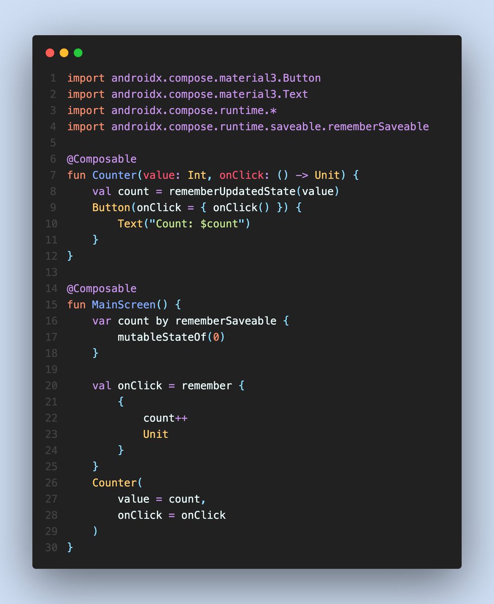 ashaluwala's tweet photo. Are you using Jetpack Compose to design your Android apps' UI? Did you know that Jetpack Compose has some powerful features that can help you optimize your UI and boost performance?

 #JetpackCompose #AndroidDev https://t.co/VNQMEMQivt