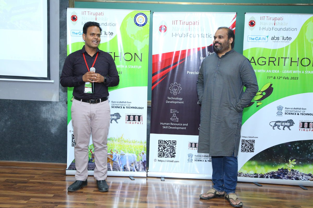 NB Harshavardhan Reddy on Twitter "IITTNiF Agrithon 2023 hosted by IIT