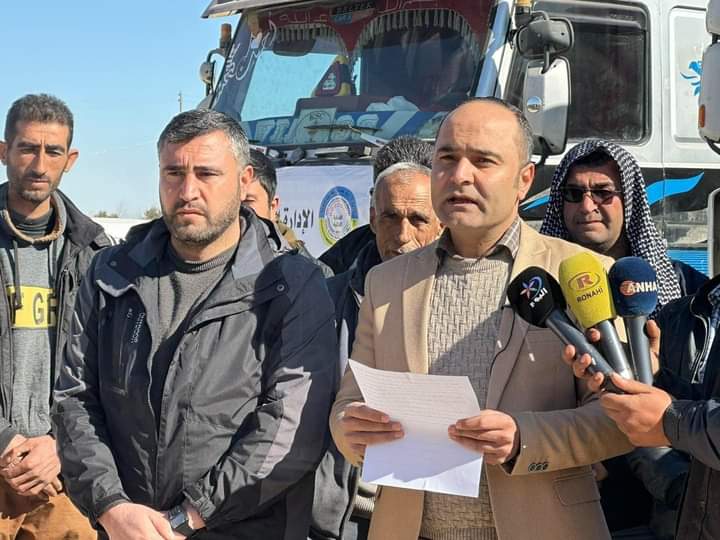 KurdIsrail's tweet image. The Autonomous Administration decides to withdraw the aid that was to be delivered to the afflicted in the occupied areas after it was prevented by the Ottoman authority and its Turksurian mercenaries from the checkpoints for a period of 9 days....