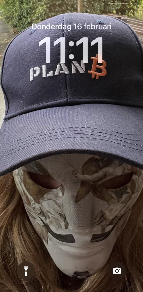 FamilyDogecoin's tweet photo. 11.11 GM #myscreen is my fabuleus #bitcoinmask #castleparty2023 and #planb cap  @100trillionUSD 👇 info below on cap and party https://t.co/VTfVDGDSap  ( only 199 days untill best nft paris party 💃🚀) https://t.co/rGTb9fVVP7